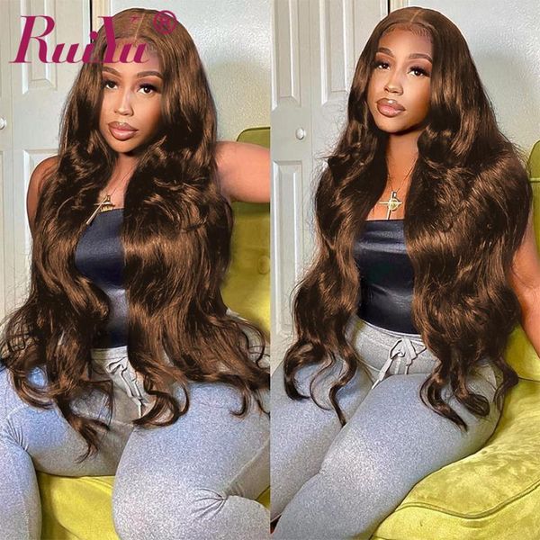 

lace wigs brown front human hair body wave wig honey brazilian tpart chocolate, Black;brown