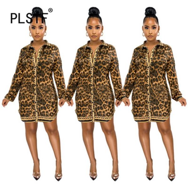 

casual dresses women summer vintage print shirt dress full sleeve 2021 ladies, Black;gray
