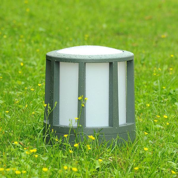 

pillar led lawn lamps e27 base outdoor waterproof villa door lights garden decoration courtyard light column head square lamp