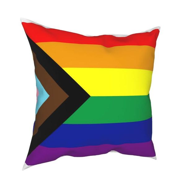 

gay pride flag pillow case home decorative cushion cover throw for sofa polyester double-sided printing novelty cushion/decorative