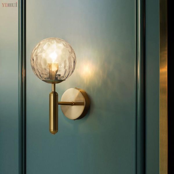 

wall lamp modern style led nordic glass ball passage corridor bedroom bedside