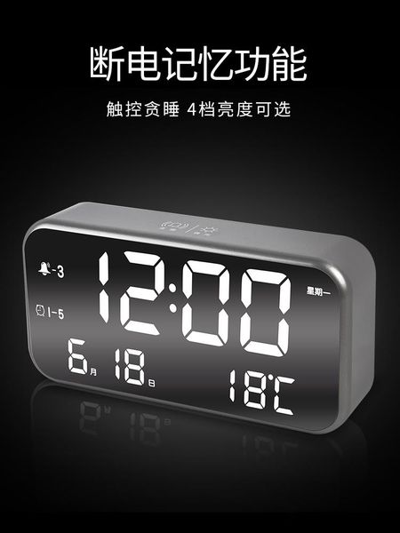 

desk & table clocks led electronic analog digital alarm clock luminous display temperature calendar relogio de mesa decoration bf50dc
