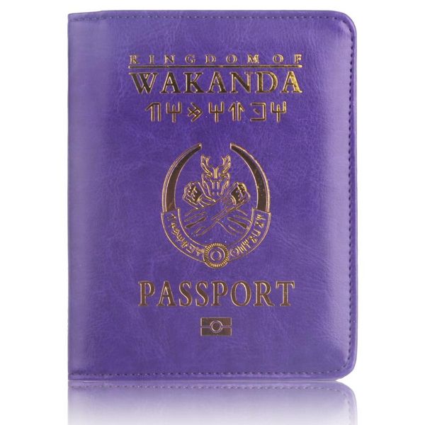 

card holders panther passport cover animal pattern pu leather rfid travel document, Brown;gray