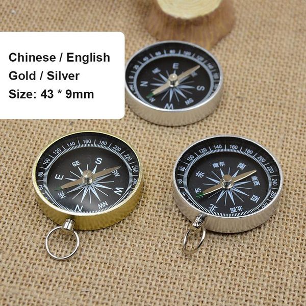 

cords, slings and webbing mini pocket compass switch lightweight key chain metal gift stainless steel waterproof camping hiking aluminum dro