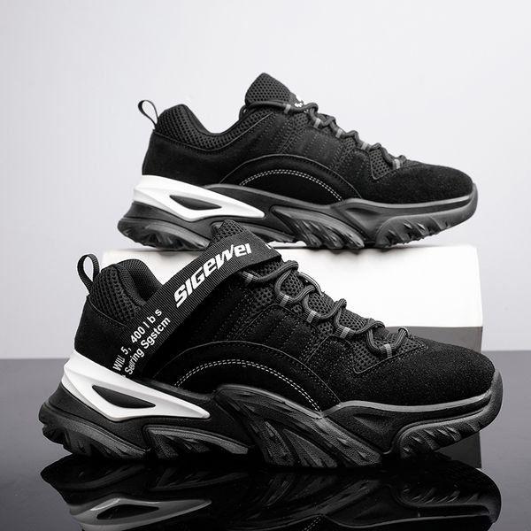 

classic men fashion shoes microfiber all-match casual shoes breathable outdoor trend mens walking sneakers