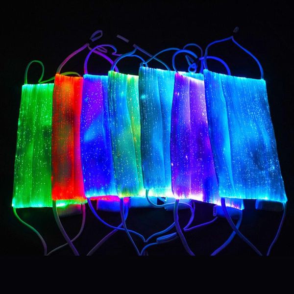 

other event & party supplies glowing led light face mask usb rechargeable dust-proof for halloween christmas festival dancing prop