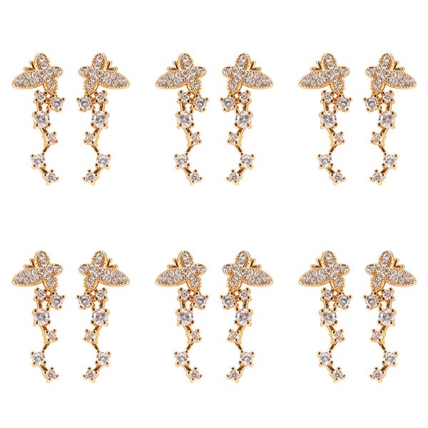 

fashionable with rose and gold butterfly stud, Golden;silver