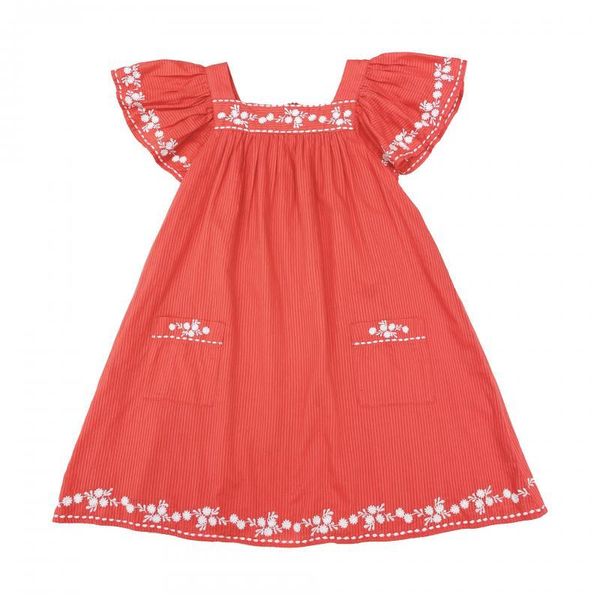 

girl's dresses, Red;yellow