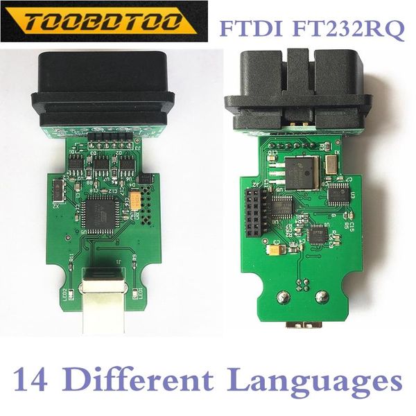 

support many language 2st sw21.3.0 est diagnostic interface chip ftdi ft232rq back side with atmega162/atmel/ata6561/9241a tools