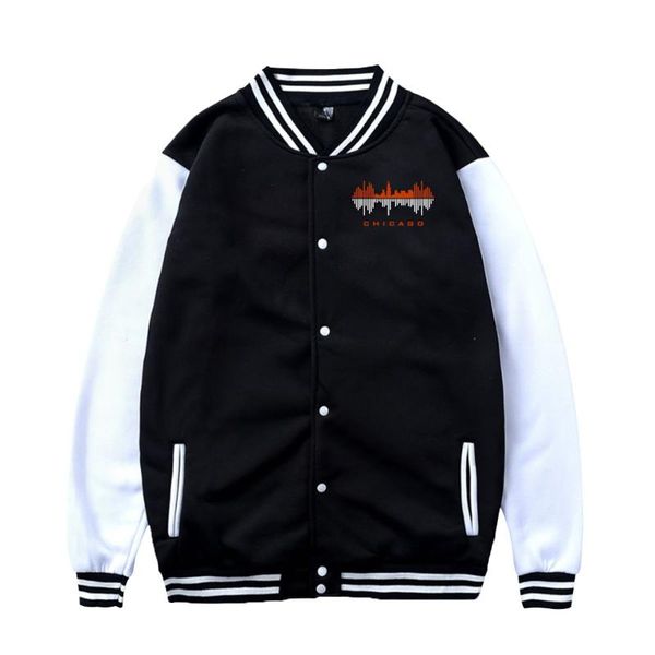 

men's jackets city and women's plus velvet varsity baseball jacket uniform pullover hoodie sport sweatshirt coat sweater, Black;brown