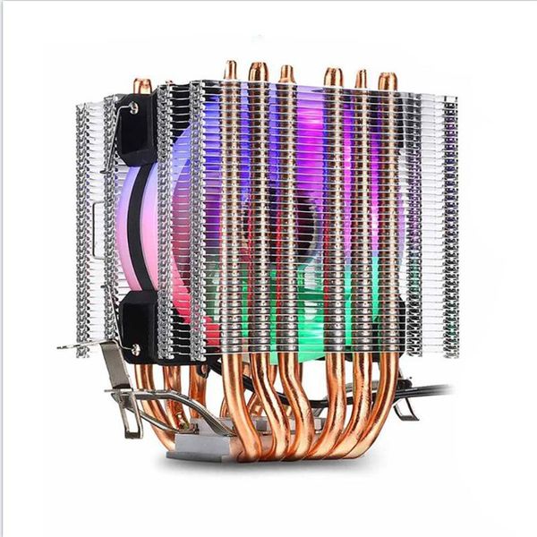 

cooler radiator color light silent pwm 130w tdp for intel 1150 1155 1156 1366 2011 x79 x99 am2 am3 am4 ventilador fans & coolings