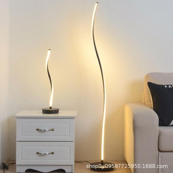 

modern led glass floor lamp table fixture living room dining lamps