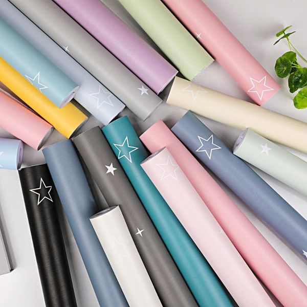 

wall stickers solid stars wallpaper self adhesive decorative films kitchen cabinet waterproof furniture renovation viny sticker