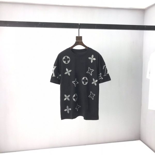 

2021 round neck men's plus tees & polos with cotton printing and embroidery, 100% replica of european size ht617