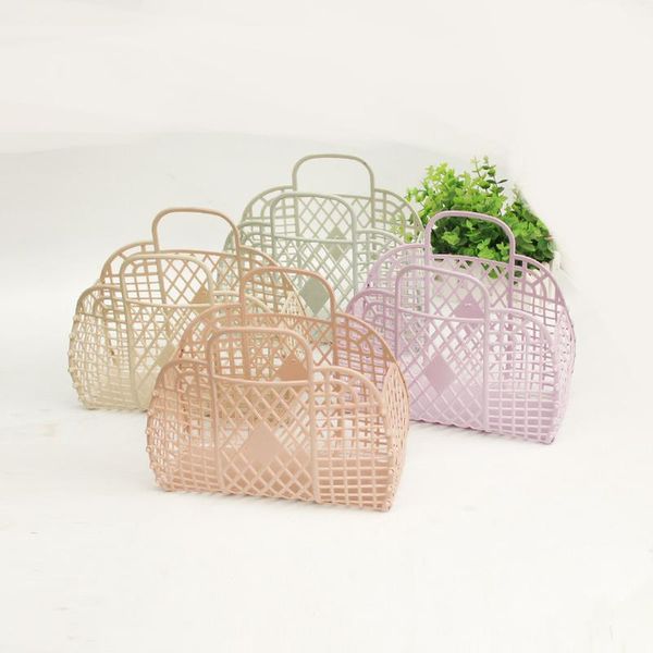 

summer hollow jelly basket beach vacation large-capacity bag female purses and handbags luxury designer clutch bags