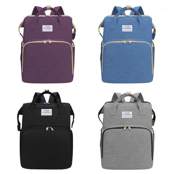 

diaper bags changing station bag waterproof foldable bed crib backpack baby care traval outdoor maternity nappy stroller1