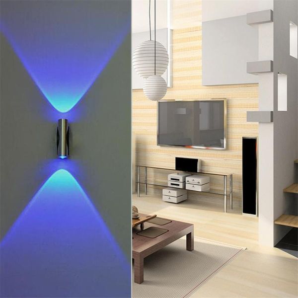 

party favor 2021 double-headed led wall lamp home sconce bar porch decor ceiling light bluehigh quality