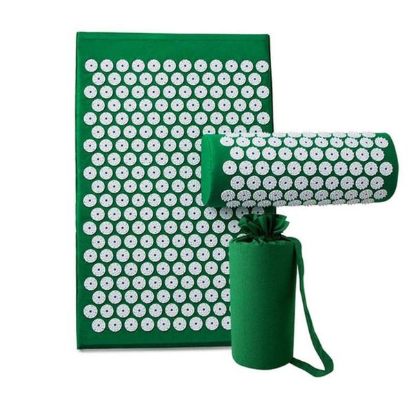 

yoga mats massage mat pad set acupressure relieve stress back body pain spike