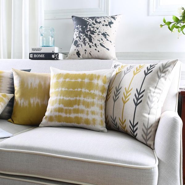 

cushion/decorative pillow yellow cushion cover