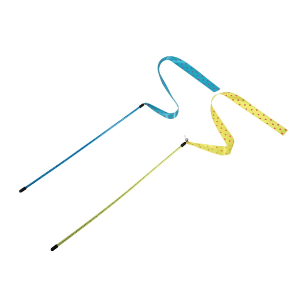 

cat toys 2pcs teaser charmer wands pet supplies playthings gift