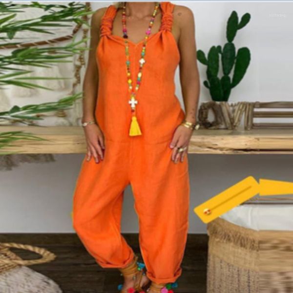 

women's jumpsuits & rompers women summer holiday casual sleeveless jumpsuit loose wide leg vacation long playsuit plus size -3xl, Black;white