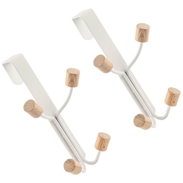 

hooks & rails 2pcs creative over the door household nail hat towel hangers