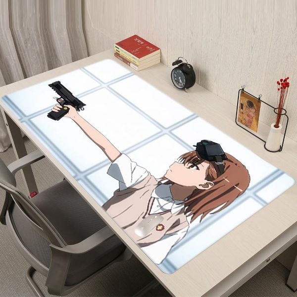 

mouse pads & wrist rests a certain scientific railgun mousepad carpet pad xxl computer mause gamer keyboard large pc complete cute anime