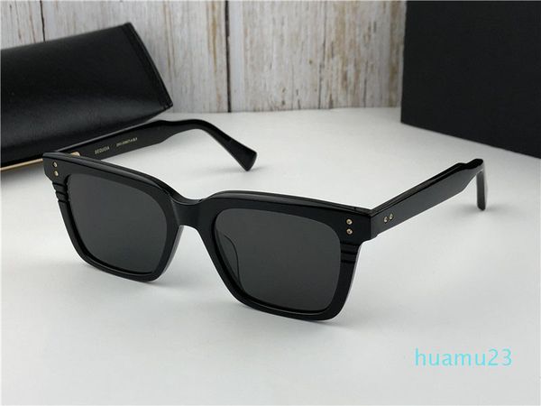 

sunglasses men design vintage glasses sequoia fshion style square frame uv 400 lens with case, White;black