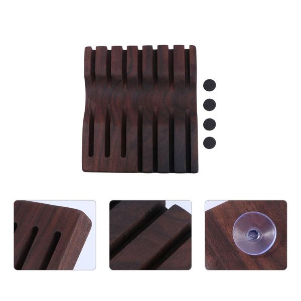 

hair scissors 1pc practical barber shop display rack wooden storage holder