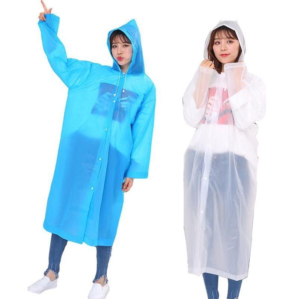 

raincoats peva fashionable transparent raincoat waterproof breathable non-toxic tasteless durable for adults