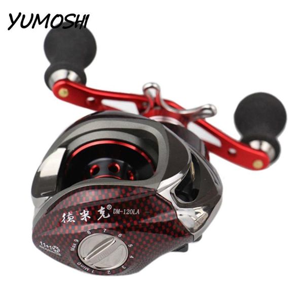 

red dropet 6.3:1 spinning fishing reel right hand baitcasting bait casting reels tool for ocean