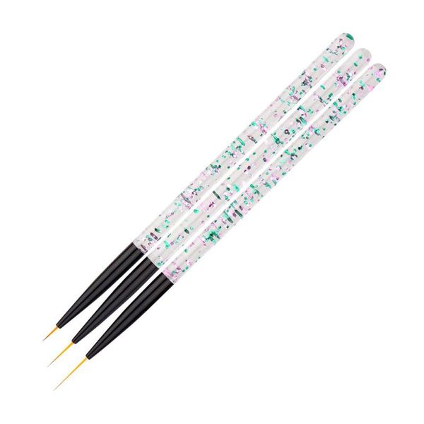 

nail art kits 3pcs home salon acrylic paiting polish design brush dotting pens