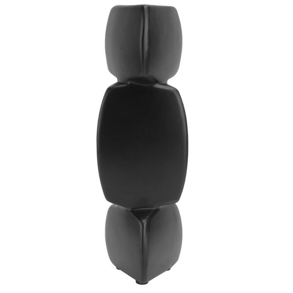 

pc home decor vase color pottery adornment pure black garniture vases