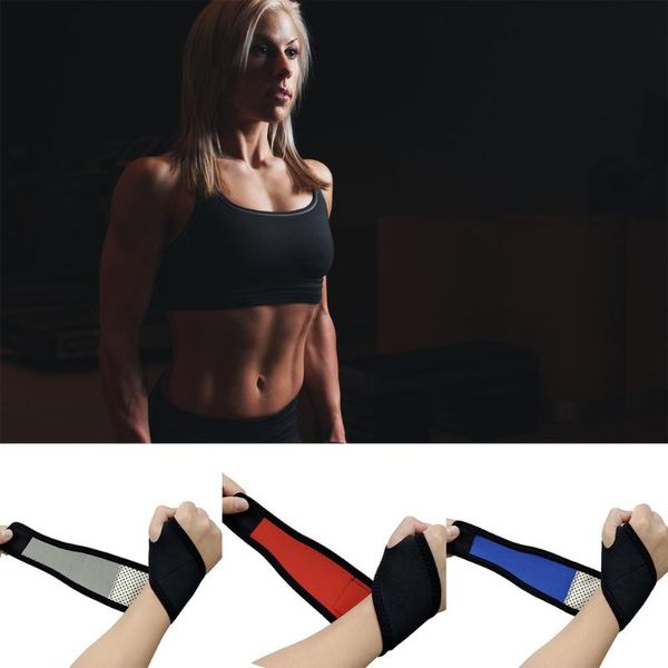 

wrist support fieber armband sport kompression tabelle tennis fahrrad maus handgelenk wraps drop, Black;red