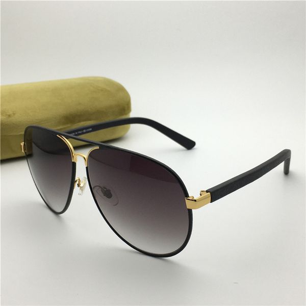 

selling fashion designer men women sunglasses 2887 classic pilot retro leather glasses summer vintage style uv protection come with case, White;black