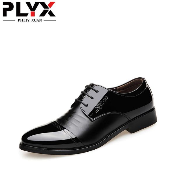 

dress shoes plyx 2021 men oxfords leather british black blue handmade comfortable formal flats lace-up bullock
