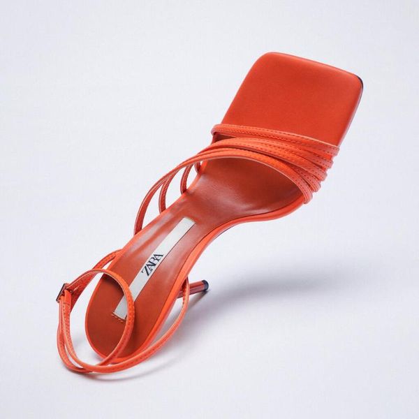 

sandals woman high heels shoes pumps ladies 2021 roman style crossdressers straps fashion african orange fine lates, Black