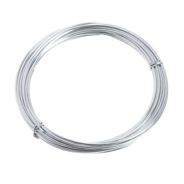 

craft flower emissor aluminium wire jewellery earthwork silver 5 m long 1 mm 1.5 mm 2 mm
