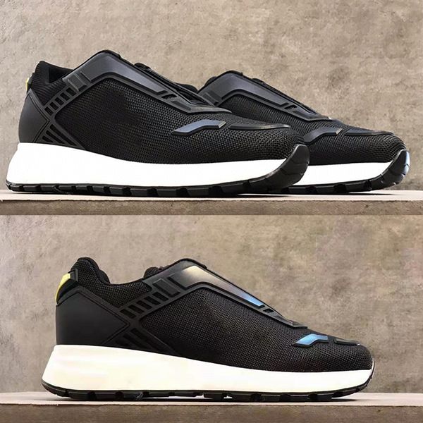 

brand mens nylon sneakers model prax 01 men daddy shoes ultra-light fashion casual simple design size 38-46 with original box no297, Black
