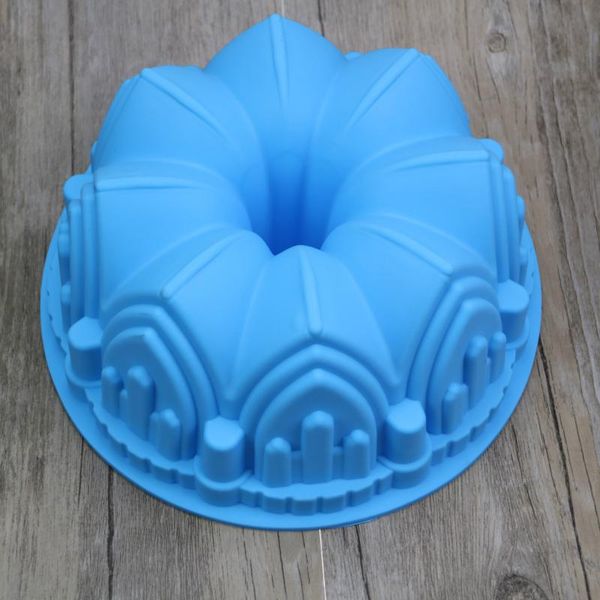 

baking moulds cake silicone mold crown castle shape mousse bakeware diy toast bread tool chocolate jelly pudding