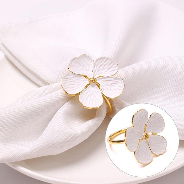 

napkin rings wedding simple plum 5 petals lucky flower ring