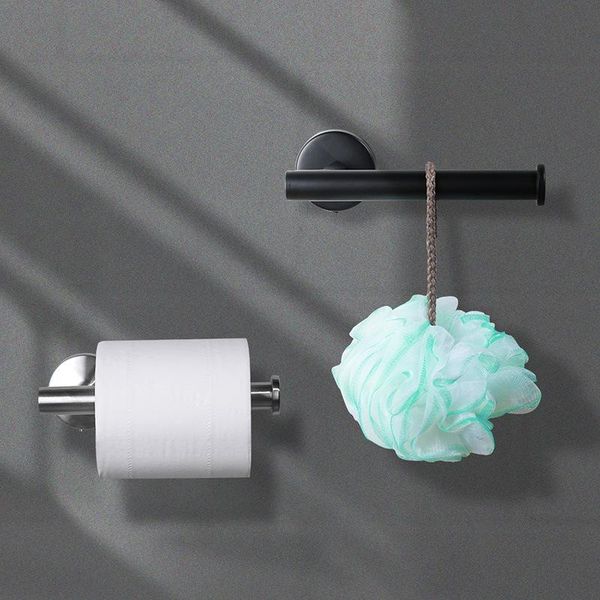 

towel racks 1pcs stainless steel tissue holder for household bathroom kitchen accessories wall mount roll paper hook 2colors