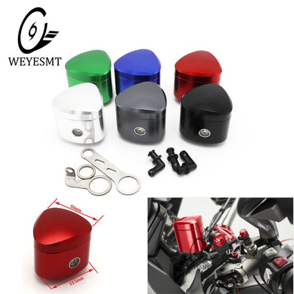 

motorcycle brakes cnc aluminum brake fluid reservior scooter sport bike street dirt clutch oil tank cup