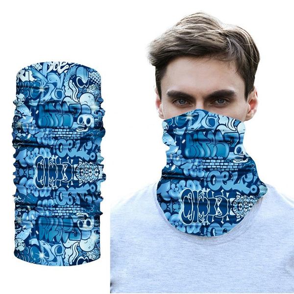 

head face neck gaiter tube bandana scarf for outdoor cycling dustproof elastic half scarves buffs caps & masks, Black