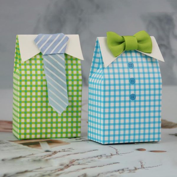 

gift wrap necktie candy sweet packaging box lattice paper boxes for wedding party decoration supplies