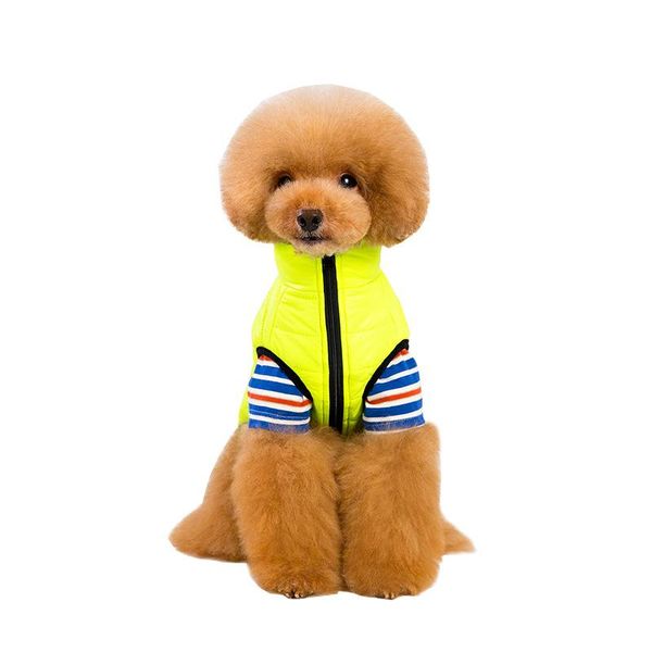 

dog apparel autumn and winter recreational style pet clothin stylish simplicity pure color cotton vest jacket small clothing