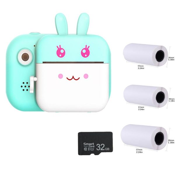 

kids 32gb instant camera for children print 1080p hd digital po toy birthday gift girl boy camcorders
