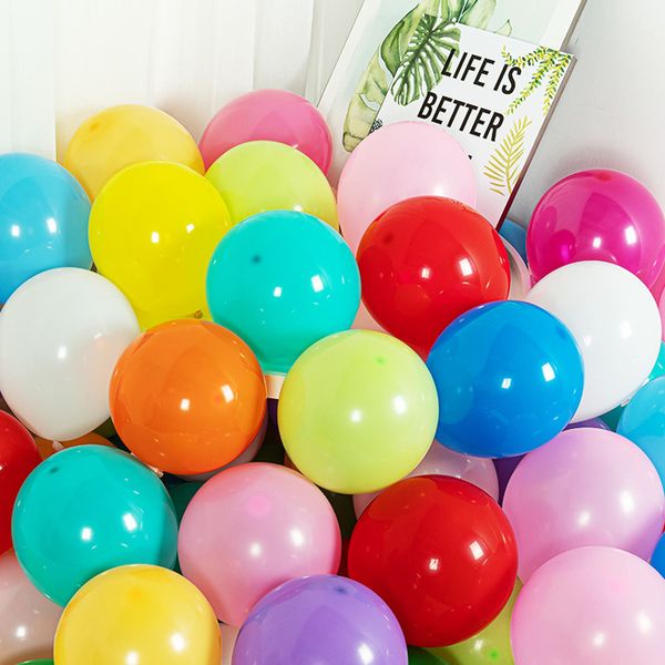 

party decoration 100pcs 10inch balloons multi color latex pearl helium balloon for wedding happy birthday christmas home decoratio