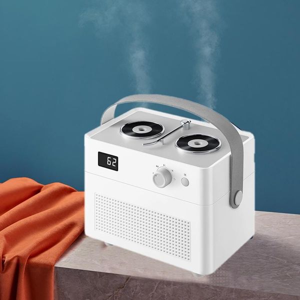

humidifiers home air humidifier retro record player double nozzle cool mist heavy fog ultrasonic usb humidificador