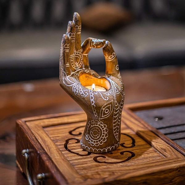 

candle holders incense burner holder decoration hand ornaments home decor zen crafts printing pattern decorations gifts